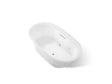 Underscore® 66" x 36" drop-in heated whirlpool bath