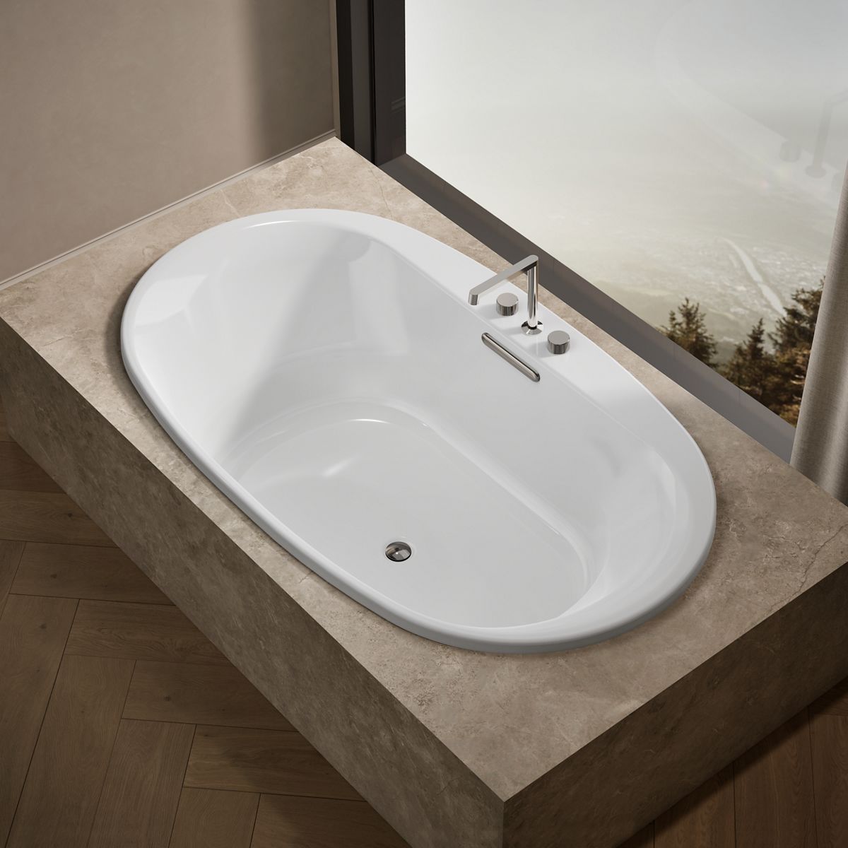Underscore® 71-1/2" x 41-1/2" drop-in bath
