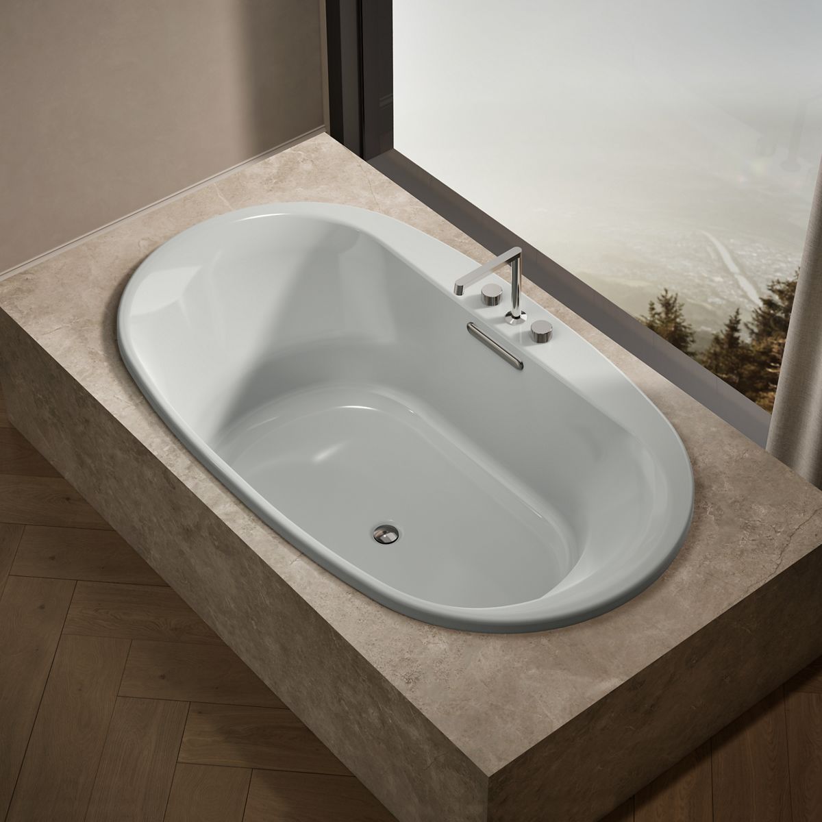 Underscore® 71-1/2" x 41-1/2" drop-in bath
