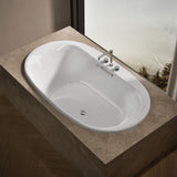 Underscore® 71-1/2" x 41-1/2" drop-in Heated BubbleMassage™ air bath with Bask® heated surface