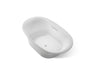 Underscore® 71-1/2" x 41-1/2" drop-in Heated BubbleMassage™ air bath with Bask® heated surface