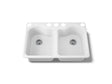 Hartland® 33" undermount double-bowl kitchen sink