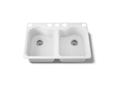 Hartland® 33" undermount double-bowl kitchen sink