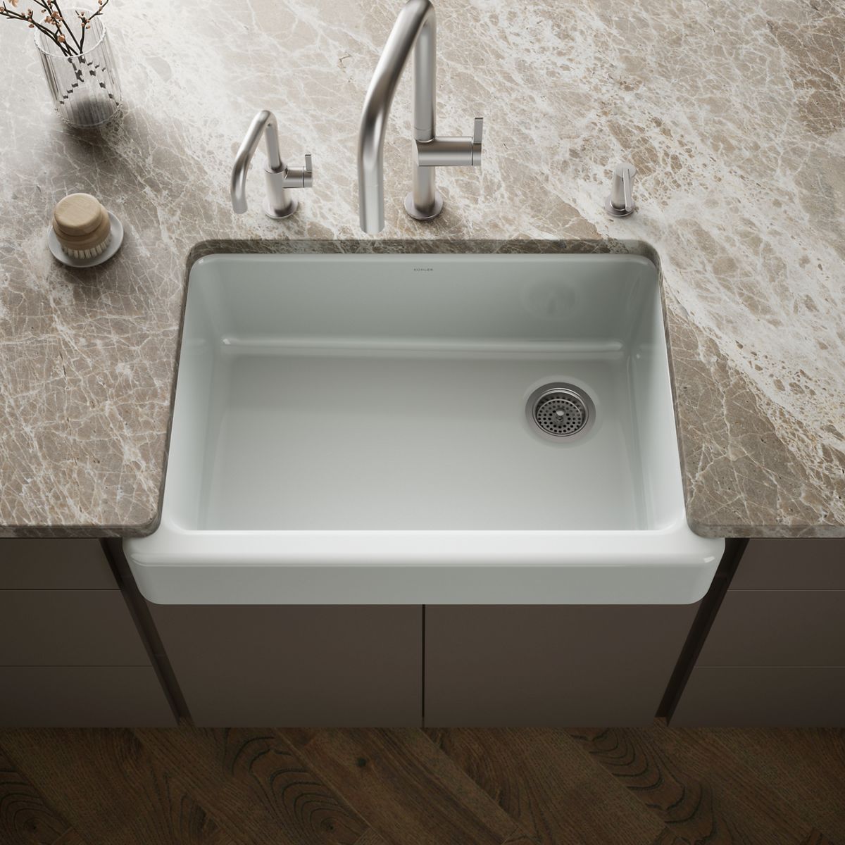 Whitehaven® 32-1/2" undermount single-bowl farmhouse kitchen sink