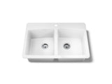 Brookfield™ 33" top-mount double-bowl kitchen sink