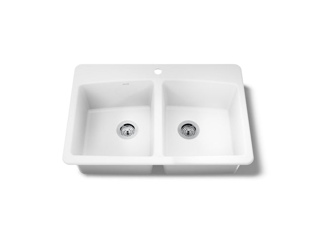 Brookfield™ 33" top-mount double-bowl kitchen sink