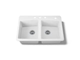 Brookfield™ 33" top-mount double-bowl kitchen sink