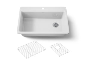 Riverby® 33" top-mount single-bowl kitchen sink