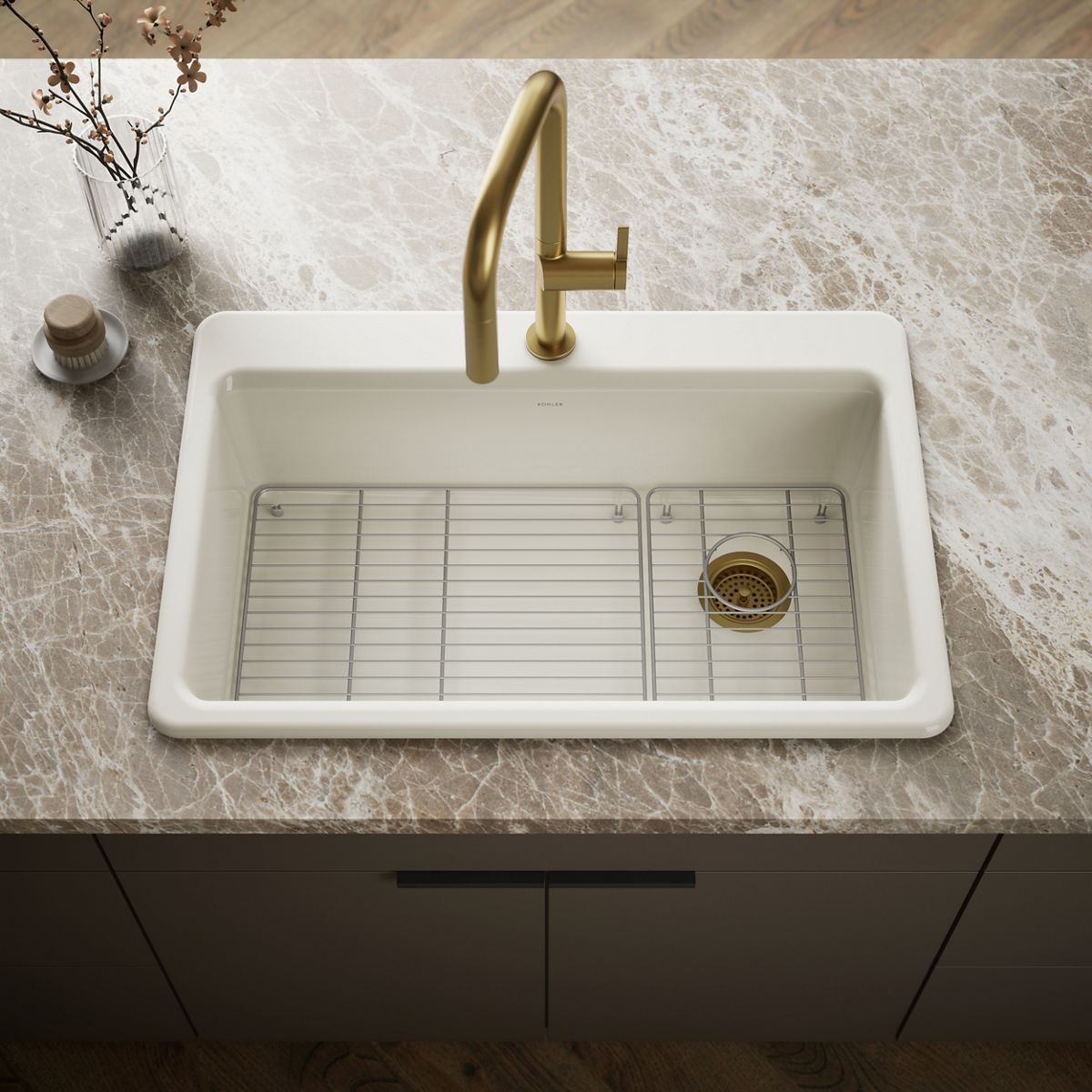 Riverby® 33" top-mount single-bowl kitchen sink