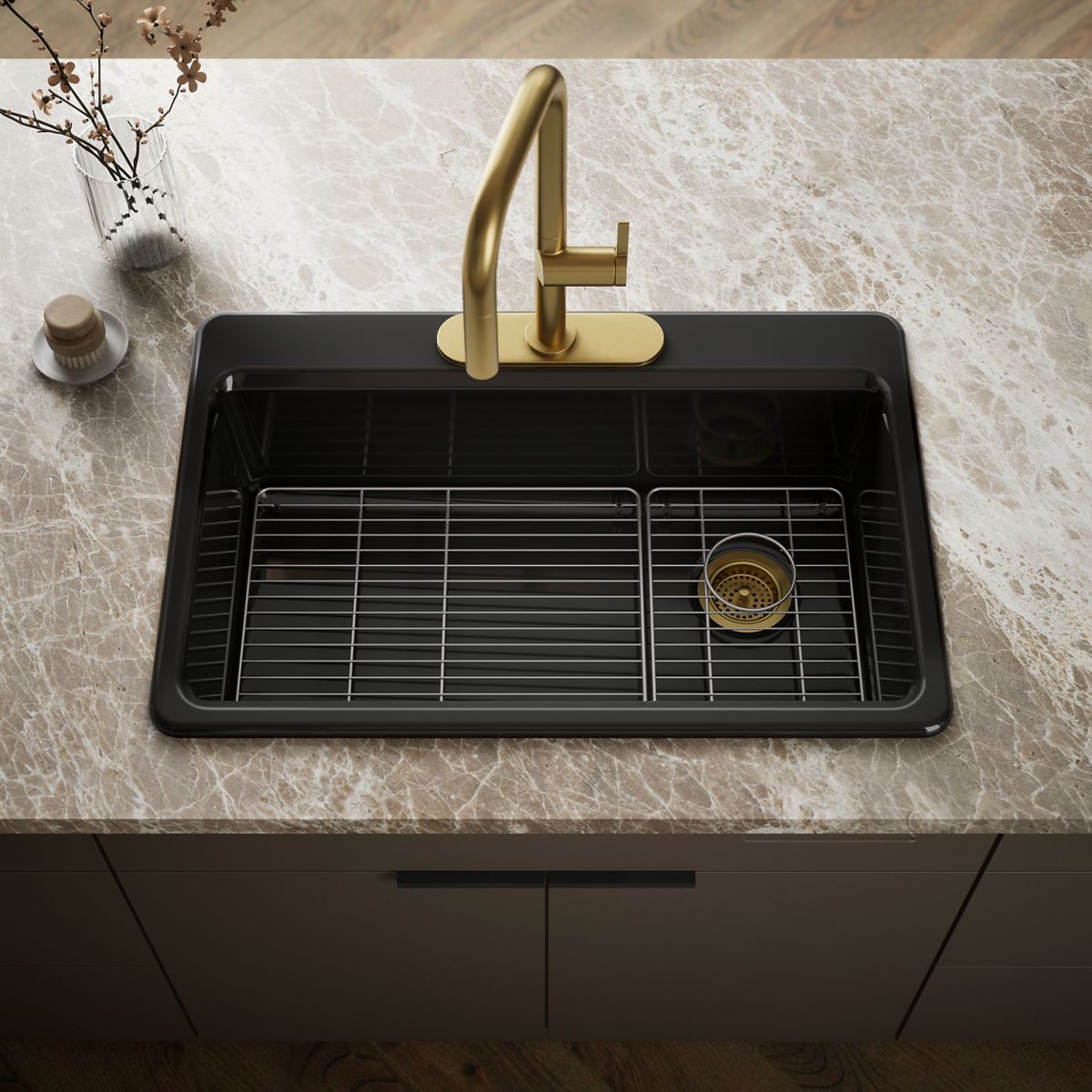 Riverby® 33" top-mount single-bowl kitchen sink