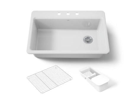 Riverby® 33" top-mount single-bowl workstation kitchen sink