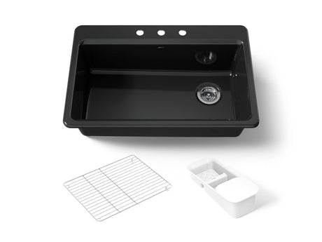 Riverby® 33" top-mount single-bowl workstation kitchen sink