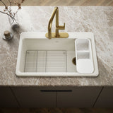 Riverby® 33" top-mount single-bowl workstation kitchen sink