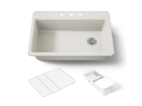 Riverby® 33" top-mount single-bowl workstation kitchen sink