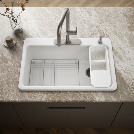 Riverby® 33" top-mount single-bowl workstation kitchen sink