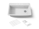 Riverby® 33" top-mount single-bowl workstation kitchen sink