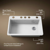 Riverby® 33" undermount single-bowl kitchen sink