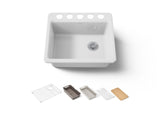 Riverby® 25" undermount single-bowl workstation kitchen sink