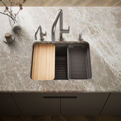 Riverby® 25" undermount single-bowl workstation kitchen sink