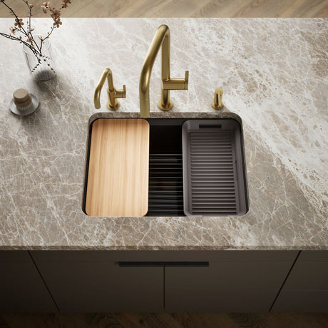 Riverby® 25" undermount single-bowl workstation kitchen sink
