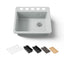 Riverby® 25" undermount single-bowl workstation kitchen sink