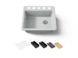 Riverby® 25" undermount single-bowl workstation kitchen sink