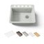Riverby® 25" undermount single-bowl workstation kitchen sink