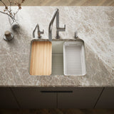 Riverby® 25" undermount single-bowl workstation kitchen sink