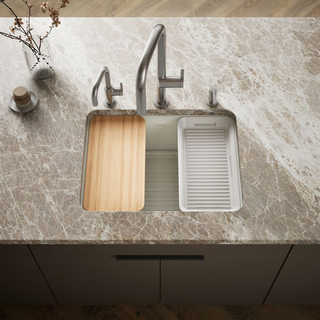 Riverby® 25" undermount single-bowl workstation kitchen sink