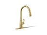 Simplice® Compact pull-down kitchen sink faucet with three-function sprayhead