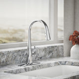 Simplice® Compact pull-down kitchen sink faucet with three-function sprayhead