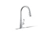 Simplice® Compact pull-down kitchen sink faucet with three-function sprayhead