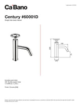 Single hole basin faucet