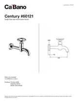 Single hole wall mount basin faucet
