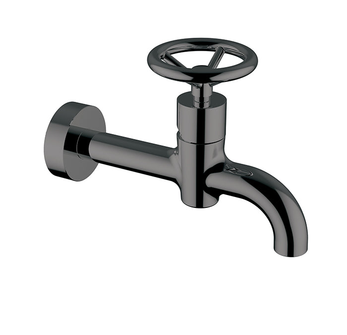 Single hole wall mount basin faucet