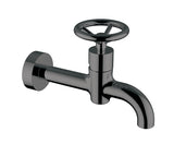 Single hole wall mount basin faucet