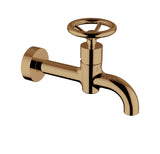 Single hole wall mount basin faucet