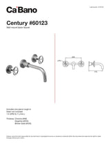 Wall mount basin faucet