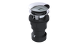 ABS Integral Waste & Overflow Euro Tip-Toe Kit with Overflow, Partially Threaded Strainer (601ET)