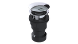 ABS Integral Waste & Overflow Euro Tip-Toe Kit with Overflow, Partially Threaded Strainer (601ET)