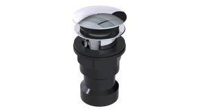 ABS Integral Waste & Overflow Euro Tip-Toe Kit with Overflow, Partially Threaded Strainer (601ET)