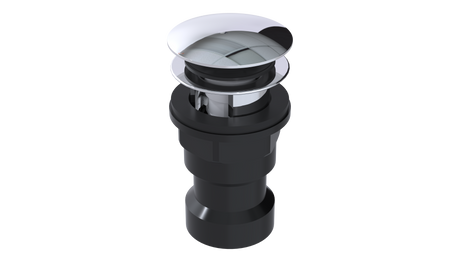 ABS Integral Waste & Overflow Euro Tip-Toe Kit with Overflow, Partially Threaded Strainer (601ET)