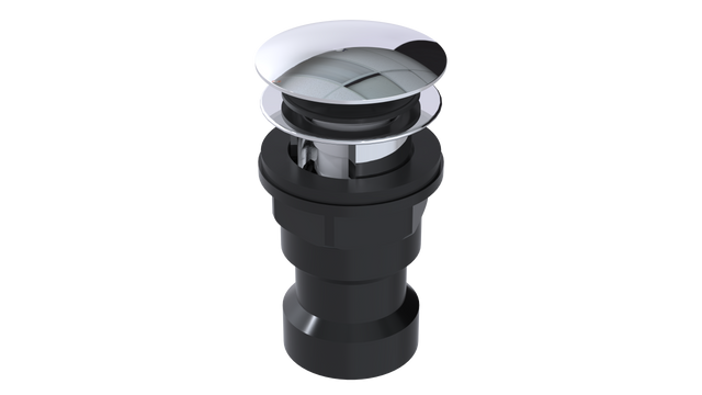 ABS Integral Waste & Overflow Euro Tip-Toe Kit with Overflow, Partially Threaded Strainer (601ET)