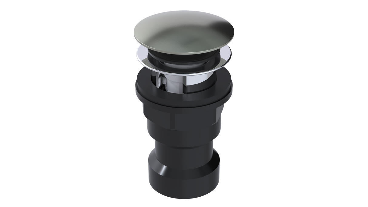 ABS Integral Waste & Overflow Euro Tip-Toe Kit with Overflow, Partially Threaded Strainer (601ET)