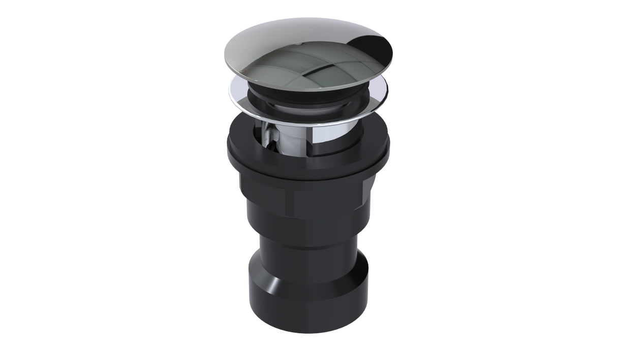 ABS Integral Waste & Overflow Euro Tip-Toe Kit with Overflow, Partially Threaded Strainer (601ET)