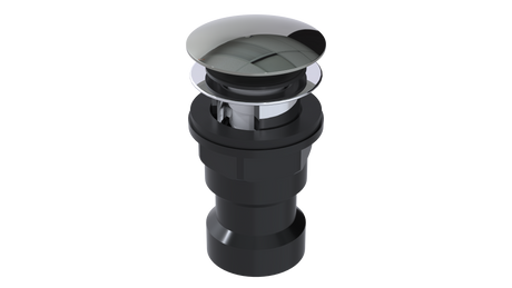 ABS Integral Waste & Overflow Euro Tip-Toe Kit with Overflow, Partially Threaded Strainer (601ET)