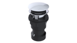 ABS Integral Waste & Overflow Euro Tip-Toe Kit with Overflow, Partially Threaded Strainer (601ET)