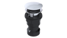 ABS Integral Waste & Overflow Euro Tip-Toe Kit with Overflow, Partially Threaded Strainer (601ET)