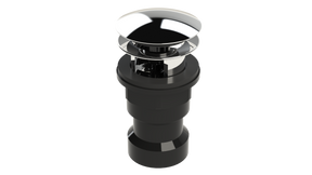ABS Integral Waste & Overflow Clicker® Kit with Overflow, Partially Threaded Strainer (601Q)