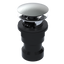 ABS Integral Waste & Overflow Clicker® Kit with Overflow, Partially Threaded Strainer (601Q)